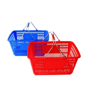 shopping cart blue & red